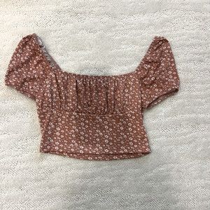 Floral crop top